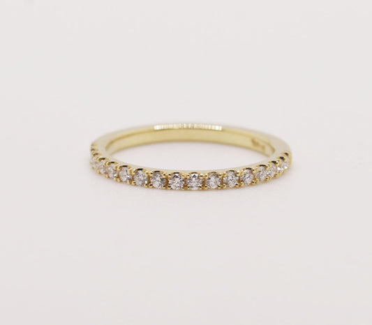 Half-Eternity Band with Lab-Grown Diamonds (18K Yellow Gold)