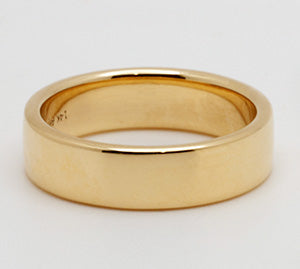 Gold Band - 6mm Wide (14K Yellow Gold)