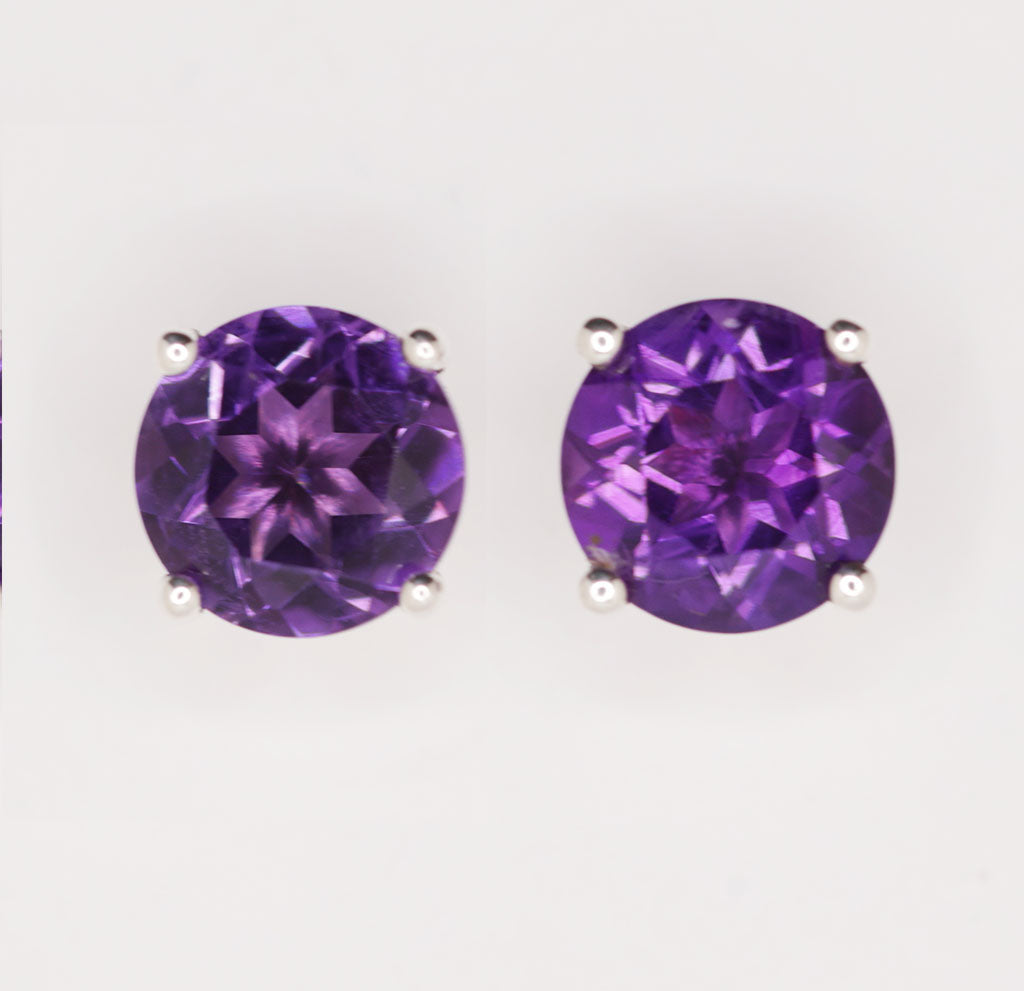 Gemstone Earring Studs Pair (Sterling)