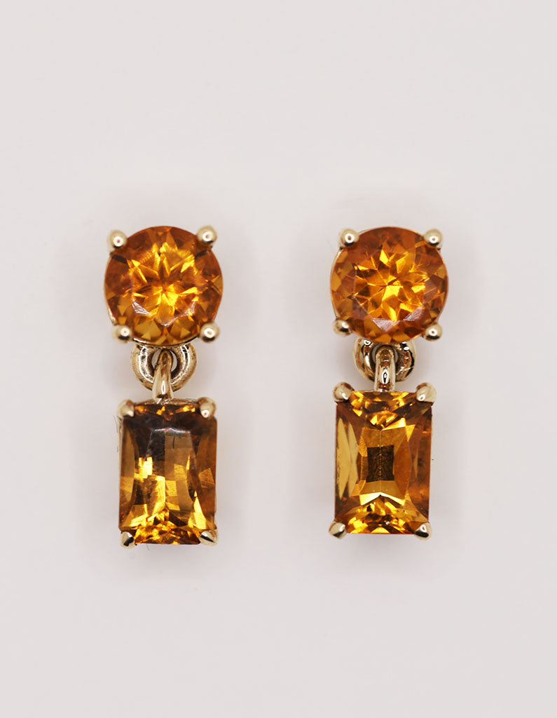 Citrine Earring Pair (14K Yellow)