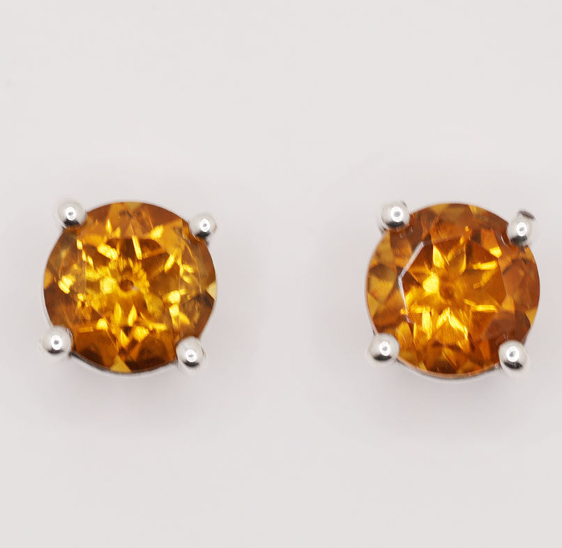 Gemstone Earring Studs Pair (Sterling)