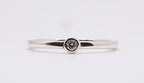 Mini Bezel Stacking Ring - (Sterling Silver)