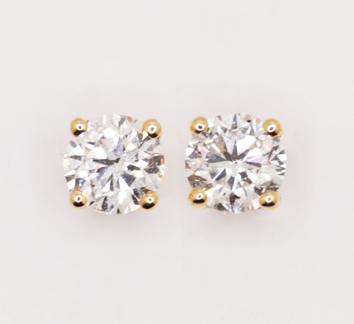 0.20ctw Lab-Grown Diamond Studs (14K Yellow)