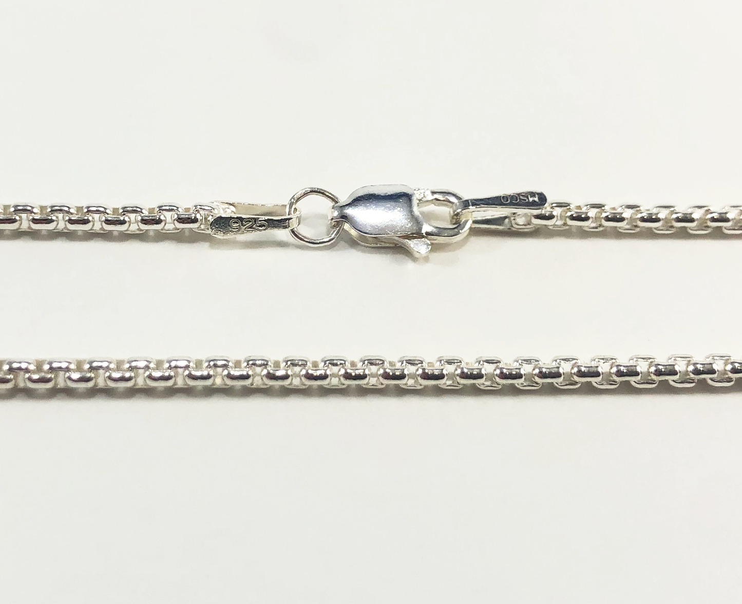 Sterling 1.8mm Rounded Box Chain